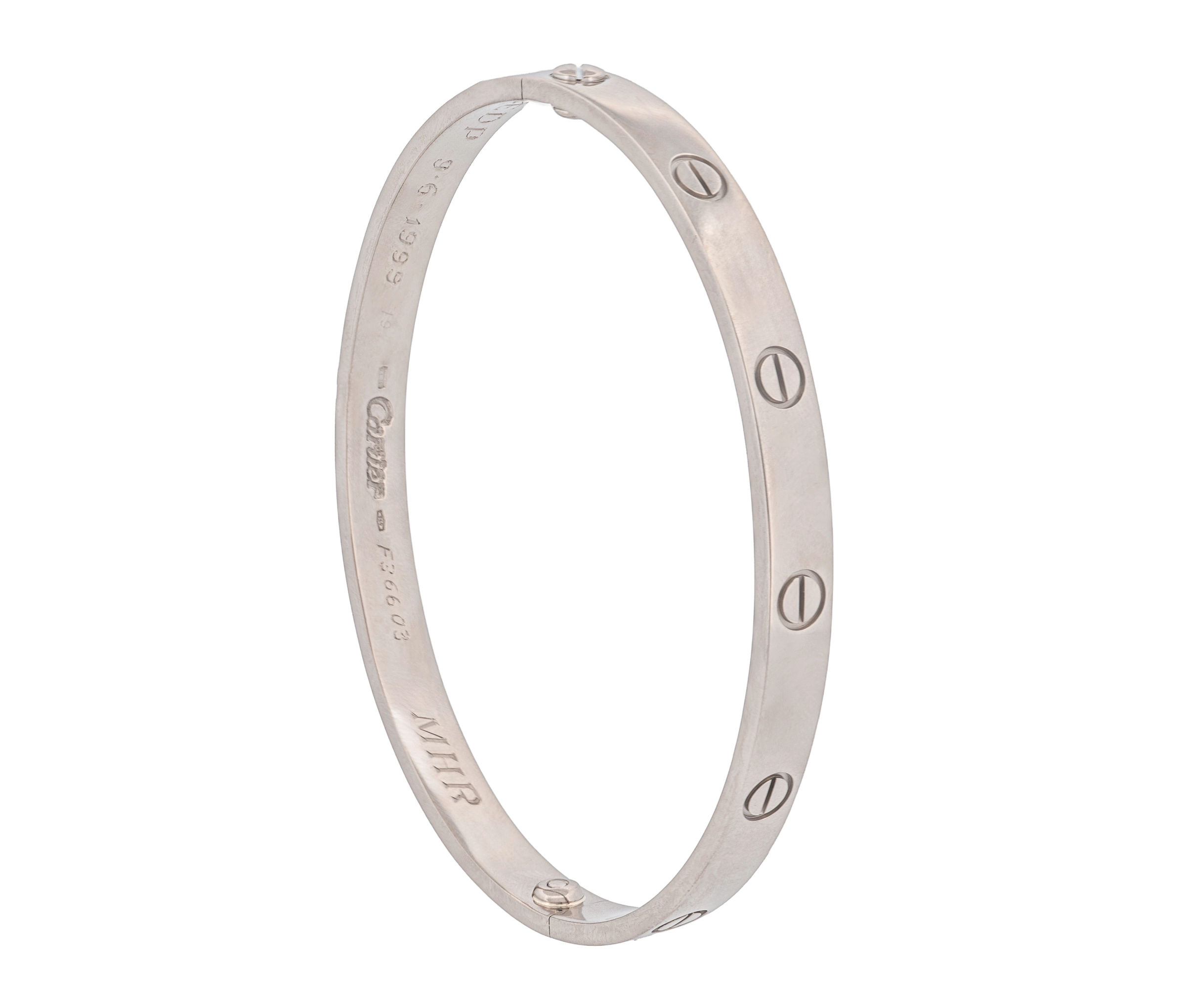 Cartier Classic Love Bracelet 18K White Gold (1993) - Image 4