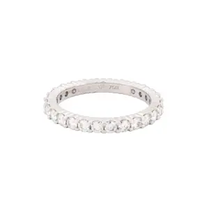 18K White Gold 1.15Ct Diamond Hearts On Fire Multiplicity Eternity Band