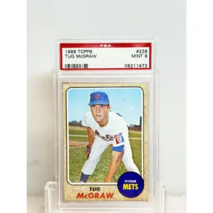 1968 Topps Tug McGraw PSA 9
