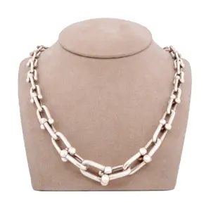 Tiffany & Co. Sterling Silver Hardware Grad Link Necklace