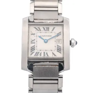 Cartier Tank Française Stainless Steel – Roman Dial, Date Display