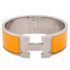 Yellow Clic-Clac 'H' Enamel Bracelet