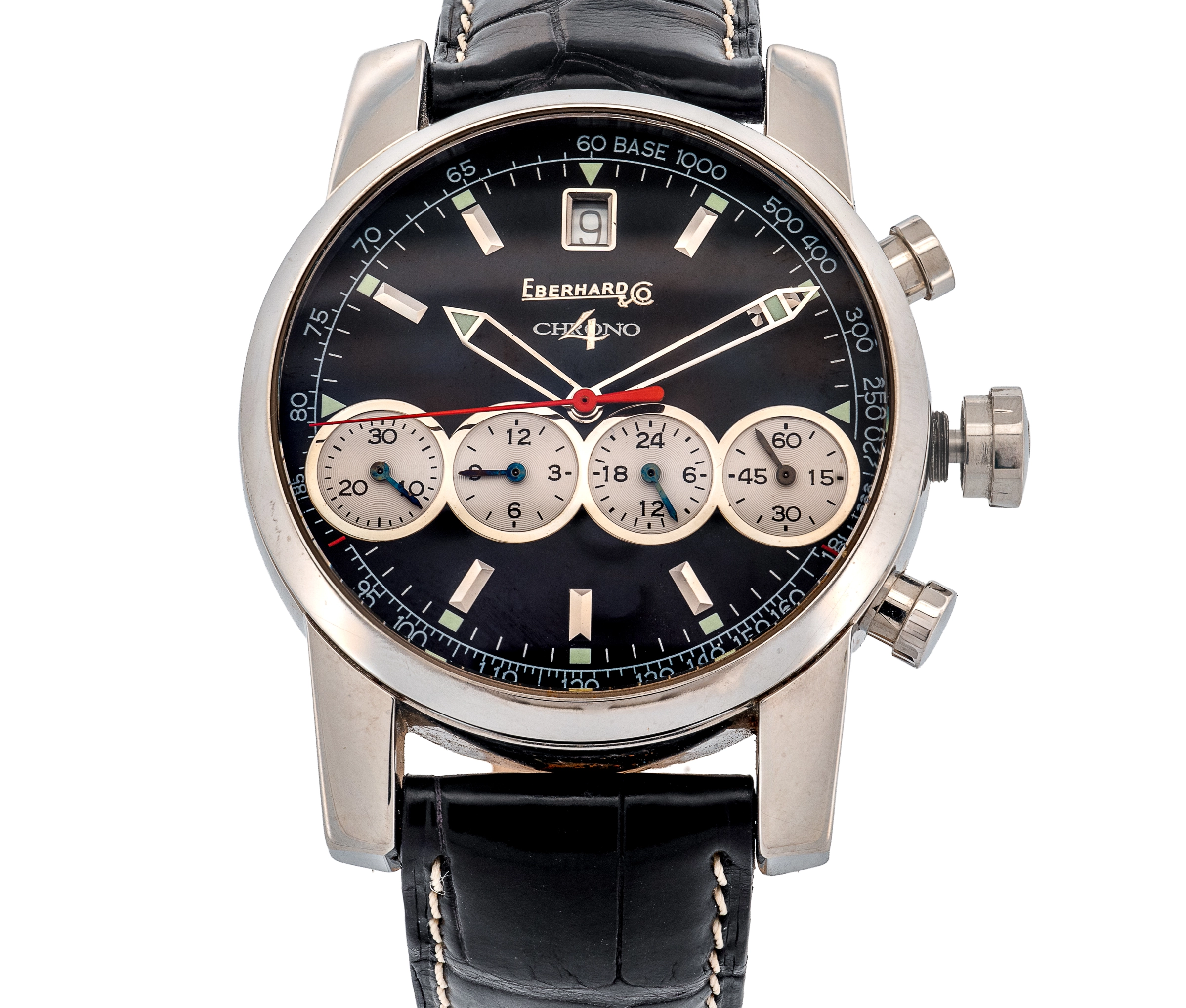 Eberhard & Co. Chrono 4 – Swiss Automatic Chronograph, Black Dial