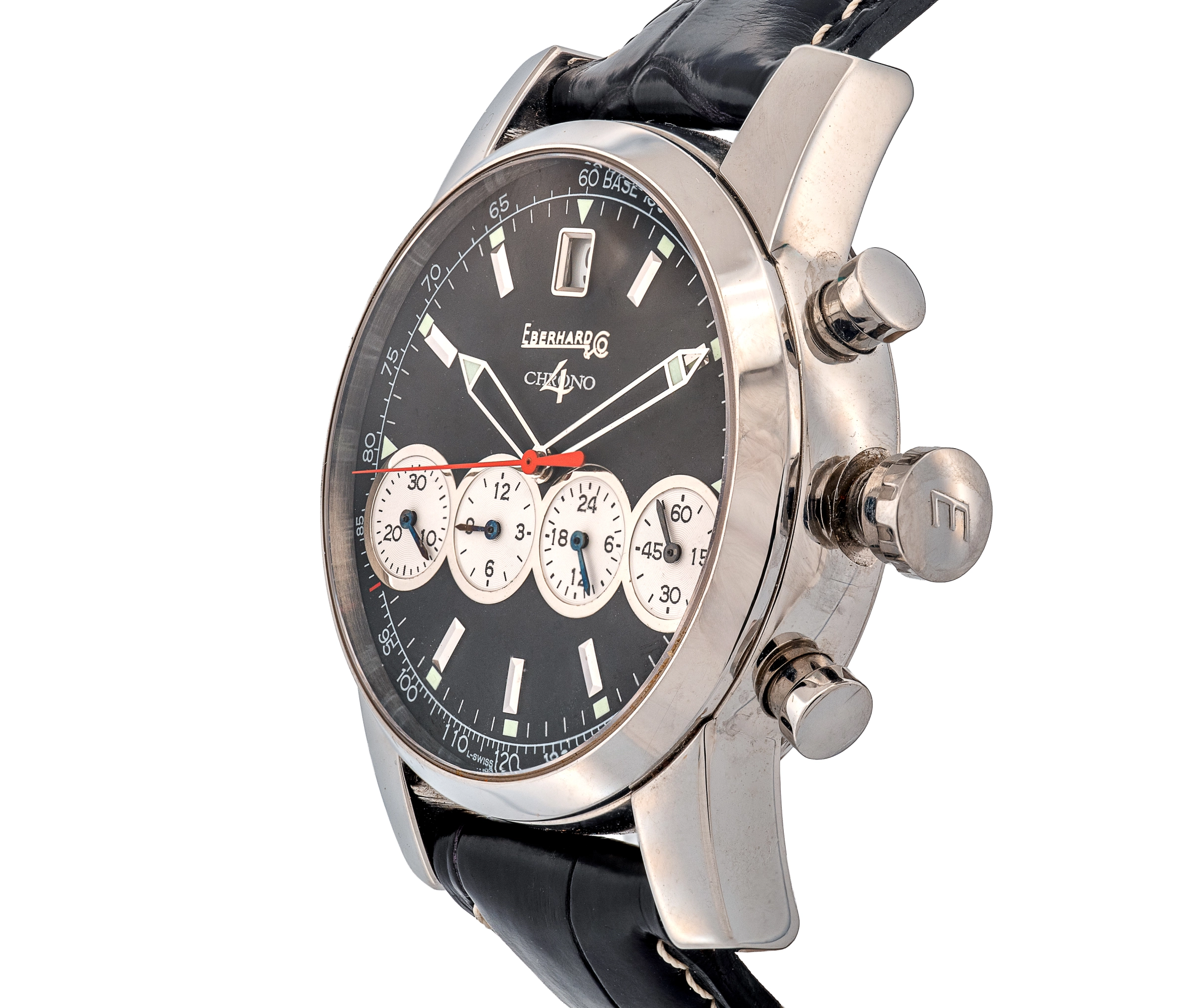 Eberhard & Co. Chrono 4 – Swiss Automatic Chronograph, Black Dial - Image 2