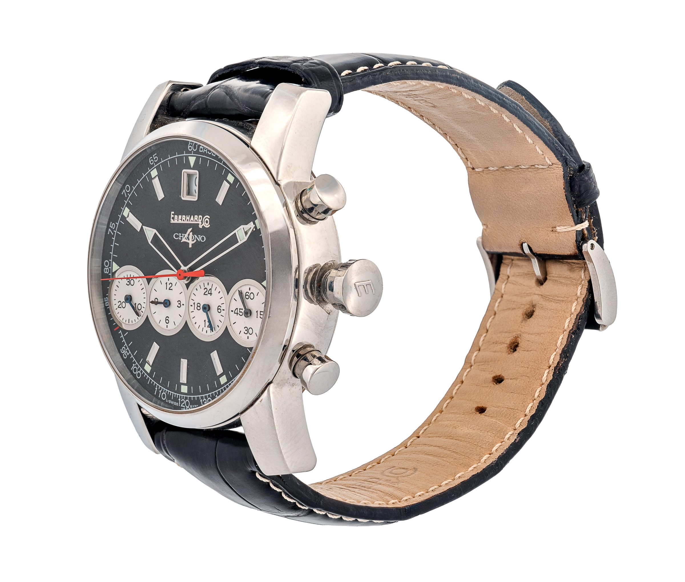 Eberhard & Co. Chrono 4 – Swiss Automatic Chronograph, Black Dial - Image 3