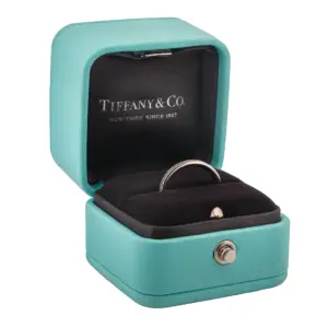 Tiffany Lock Ring in White Gold with Diamonds