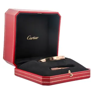 Cartier 18k Rose gold Love bracelet, size 17