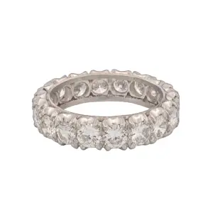 Platinum Diamond Eternity Band – 3.90 CTW Round Brilliant Diamonds