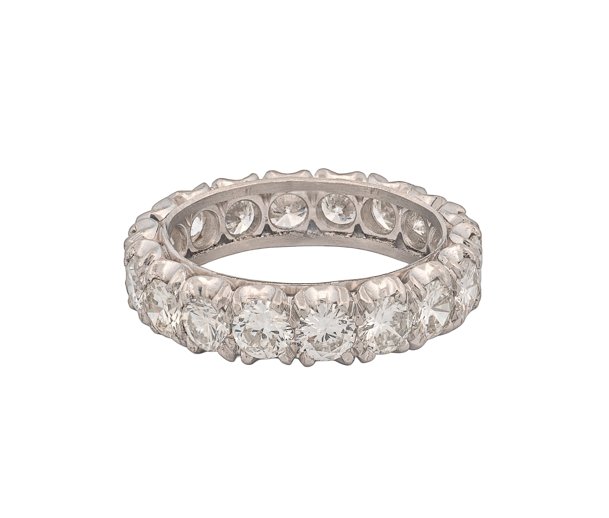 Platinum Diamond Eternity Band – 3.90 CTW Round Brilliant Diamonds