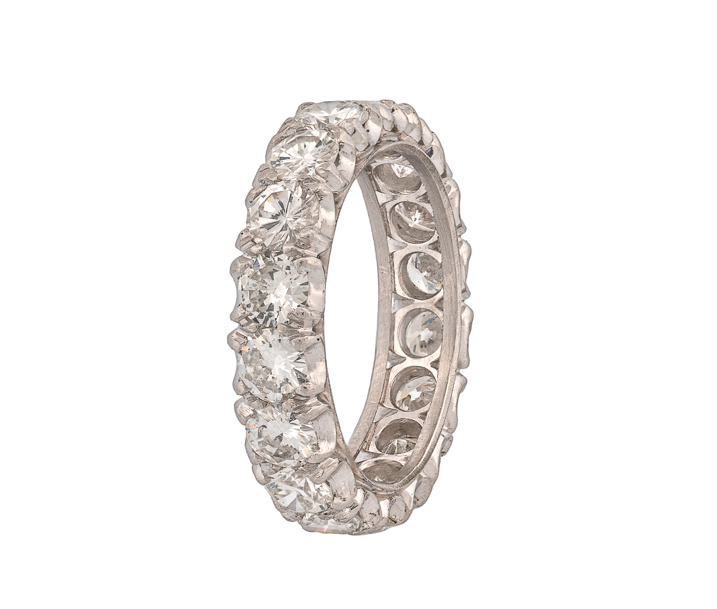 Platinum Diamond Eternity Band – 3.90 CTW Round Brilliant Diamonds - Image 3