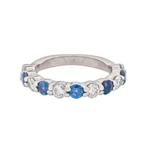 Bands Platinum 0.30 Carat CTW Round Natural Diamonds
