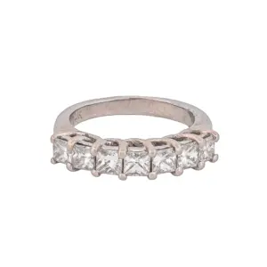 Bands 14K 1.23 CTW Princess Natural Diamonds