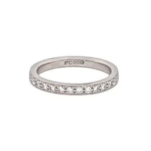 Palladium .75ct Diamond Eternity Band