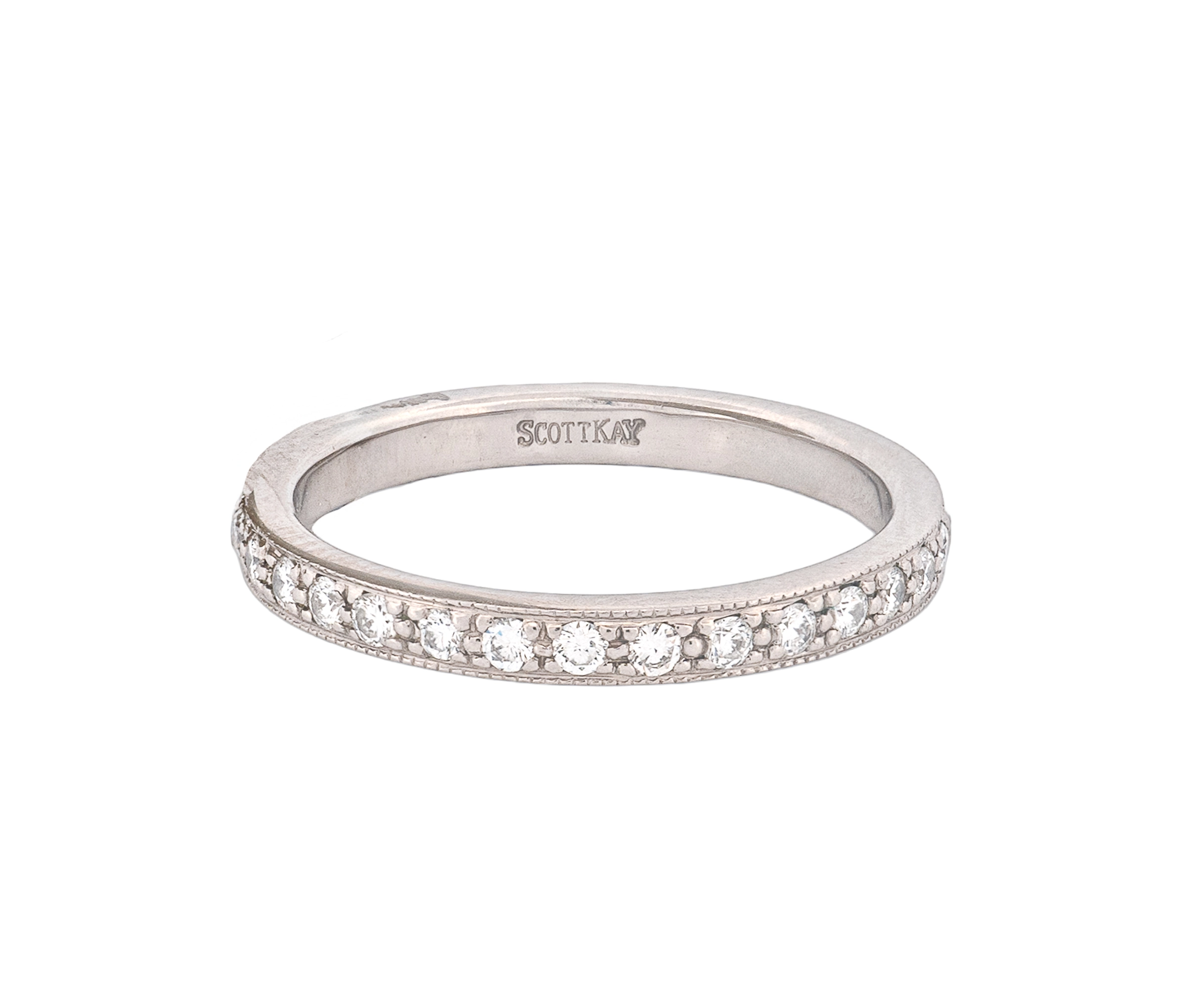 Palladium .75ct Diamond Eternity Band - Image 2