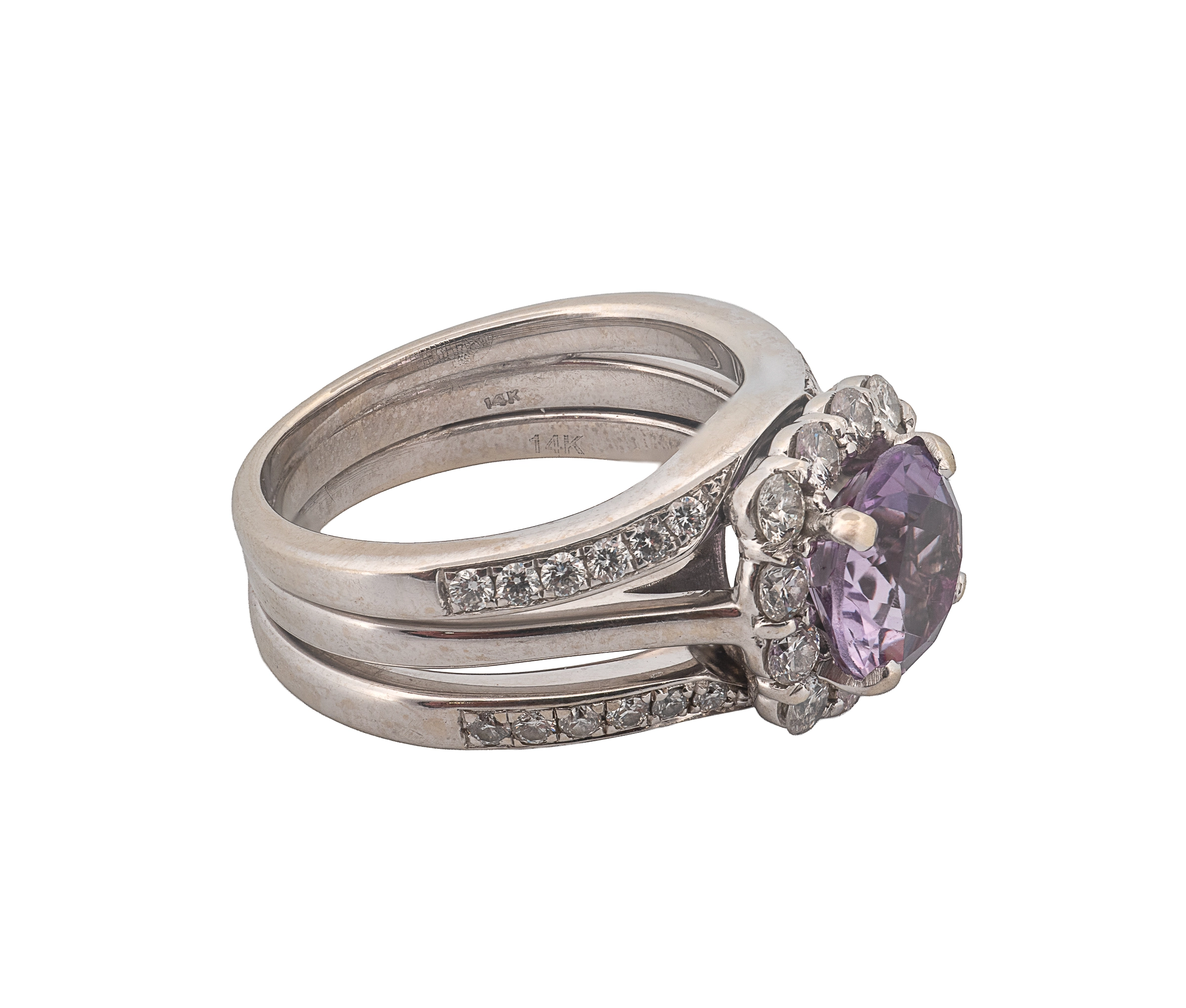Gemstone 14K 2.13 CTW Round Amethysts - Image 3