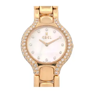 18K Ebel Beluga, Mother of Pearl Dial, Diamond Bezel