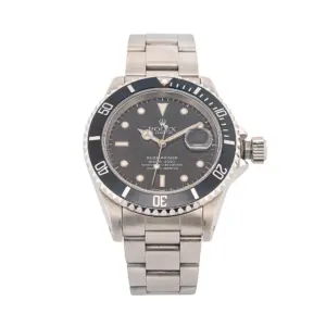 Rolex Submariner Stainless Steel, Black Dial & Black Bezel, Oyster Bracelet