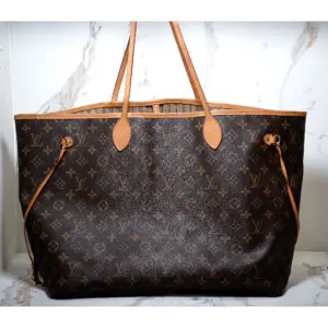 Authentic Louis Vuitton Monogram Neverfull Tote Bag – Designer LV Canvas Handbag
