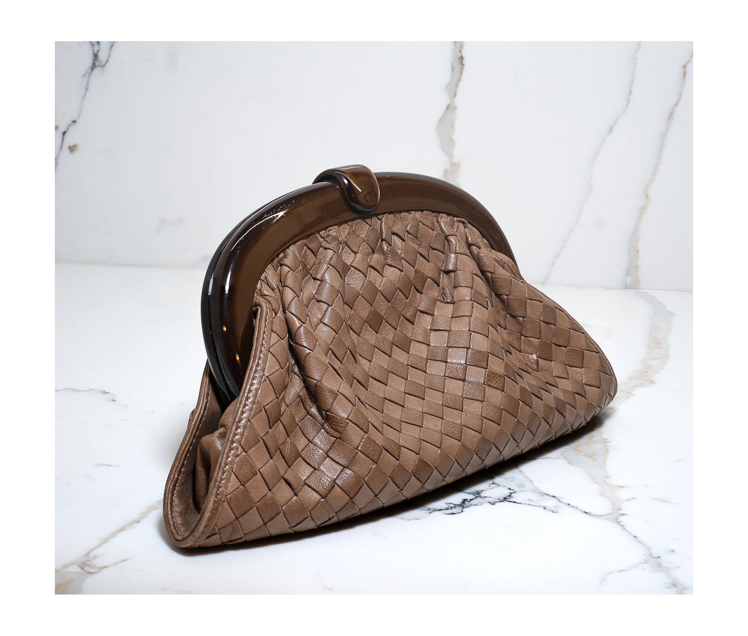 Authentic Bottega Veneta Lauren 1980 Intrecciato Clutch Bag - Image 5