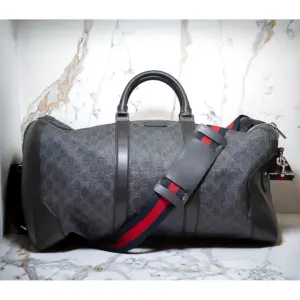 Gucci Convertible Duffle Bag GG Coated Canvas Large