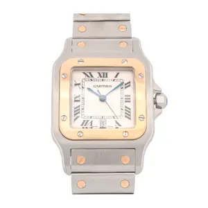 Cartier Santos Galbée Two-Tone Stainless Steel & Yellow Gold Automatic Watch