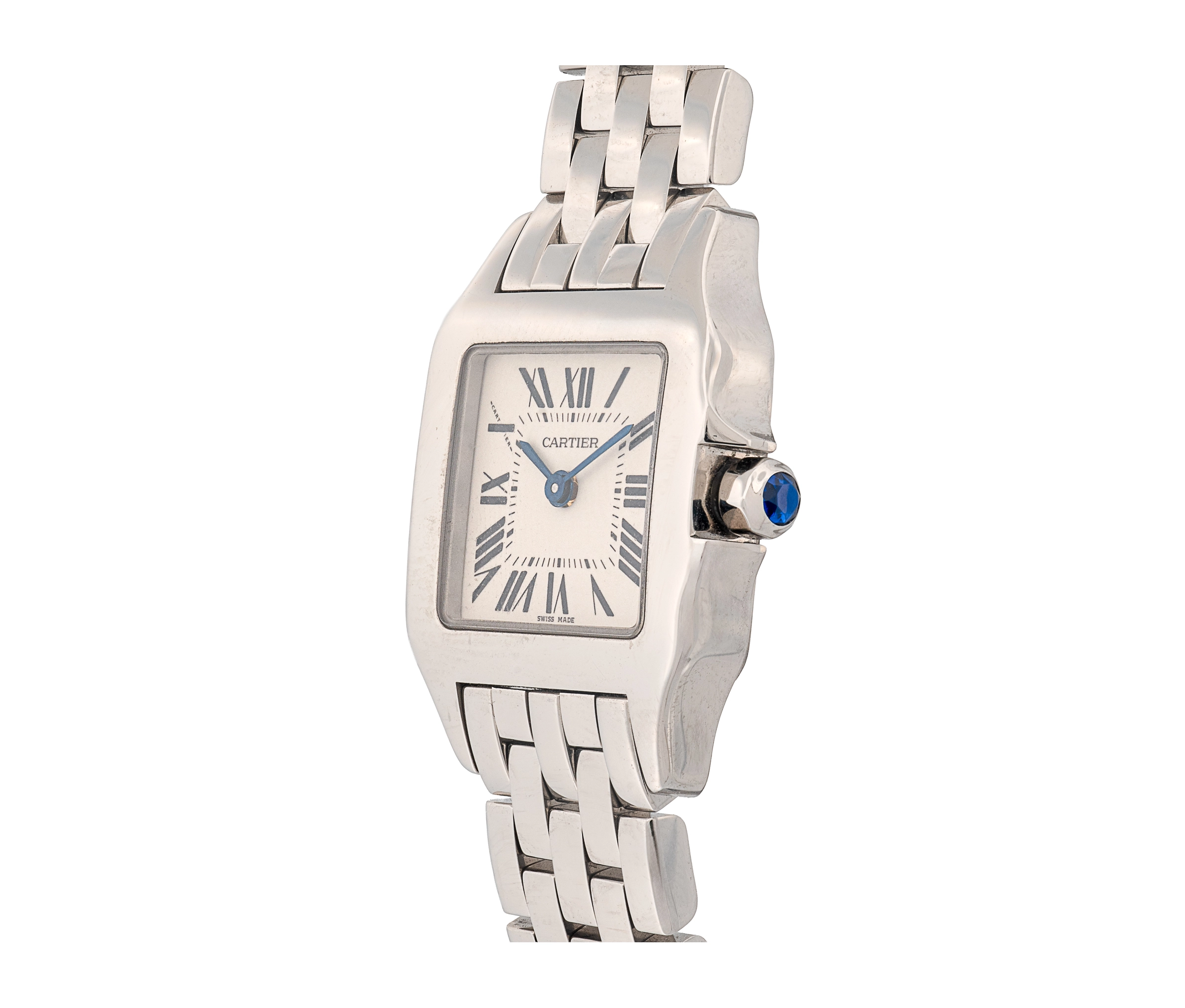 Ladies Cartier Santos Demoiselle Stainless Steel 20mm Quartz Watch - Image 2