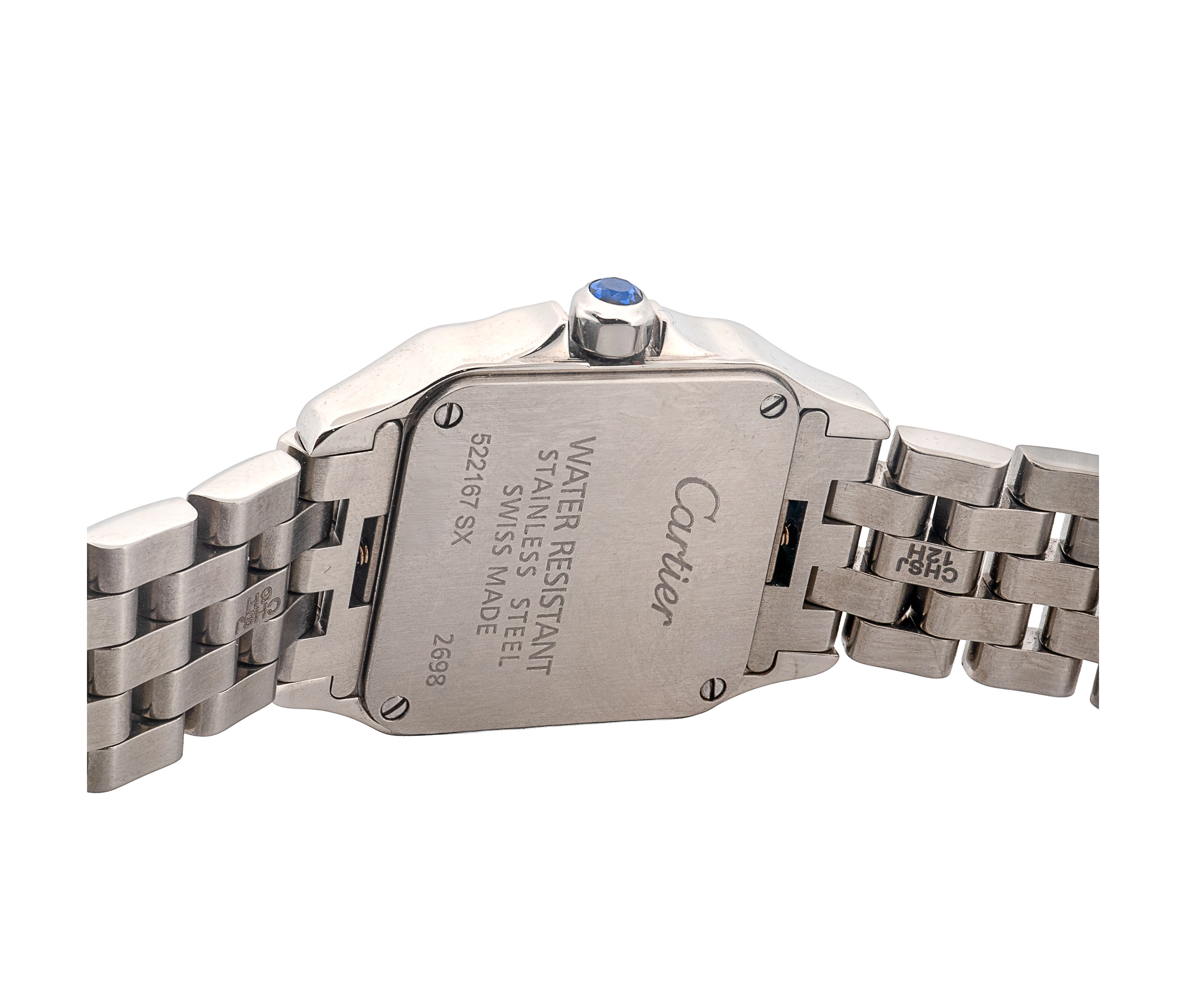 Ladies Cartier Santos Demoiselle Stainless Steel 20mm Quartz Watch - Image 5