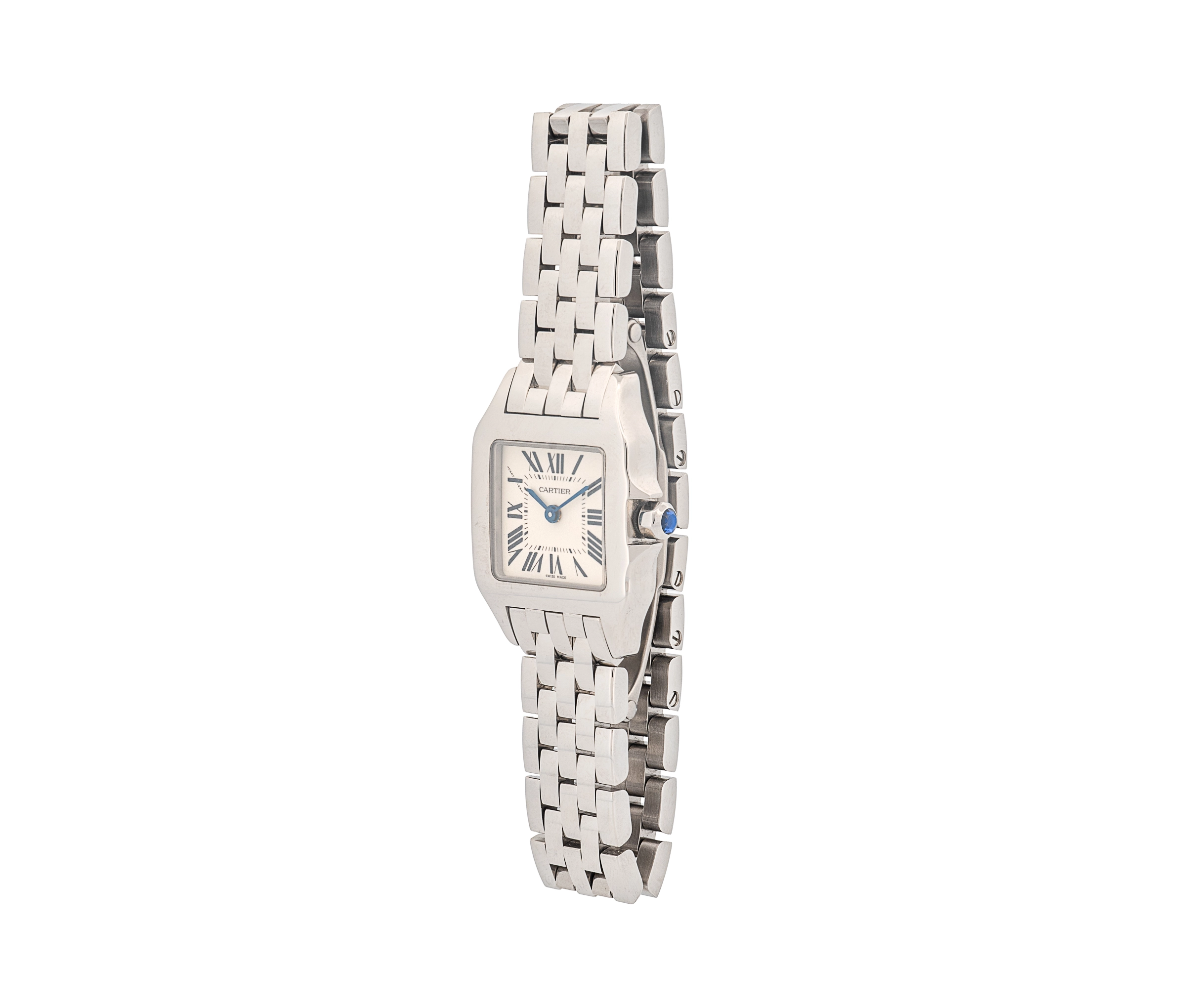 Ladies Cartier Santos Demoiselle Stainless Steel 20mm Quartz Watch - Image 4
