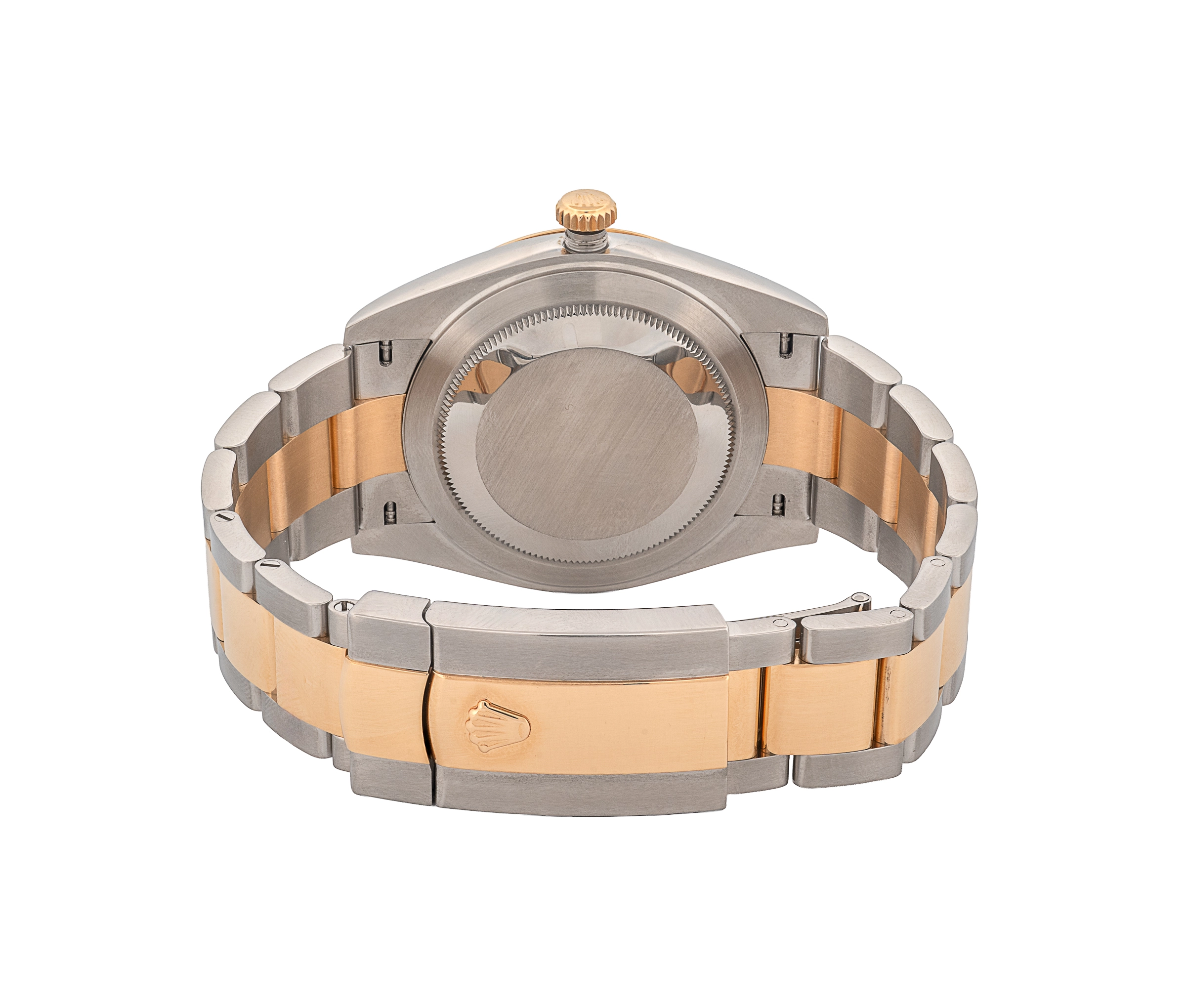 Rolex Datejust Two-Tone Champagne Dial Fluted Bezel Oyster Perpetual Watch - Image 3